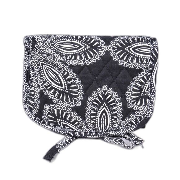 Vera Bradley Sm Black and White Travel bag/makeup with Tie Closure - Picture 1 of 8